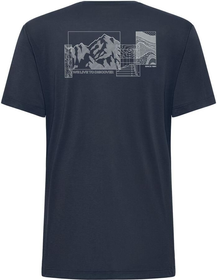 Jack Wolfskin Vonnan Graphic T-Shirt Men Functioneel shirt Heren 2XL explore midnight sky EXPLORE midnight sky