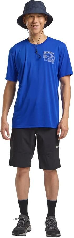 Jack Wolfskin Vonnan Graphic T-Shirt Men Functioneel shirt Heren XXXL explore vibrant blue EXPLORE vibrant blue - Foto 4