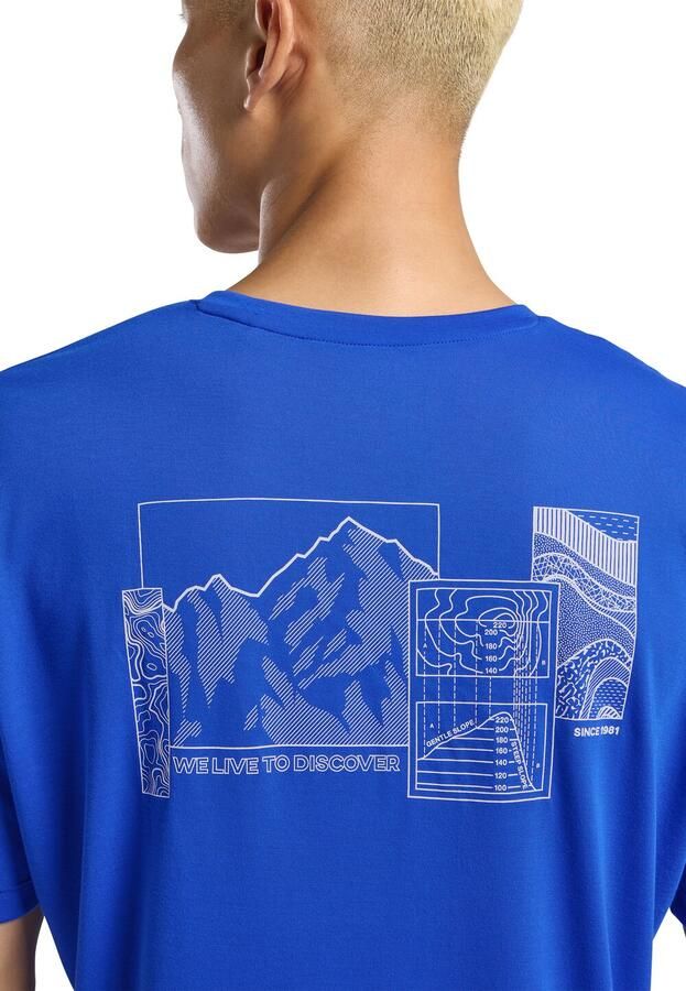 Jack Wolfskin Vonnan Graphic T-Shirt Men Functioneel shirt Heren XXXL explore vibrant blue EXPLORE vibrant blue - Foto 2