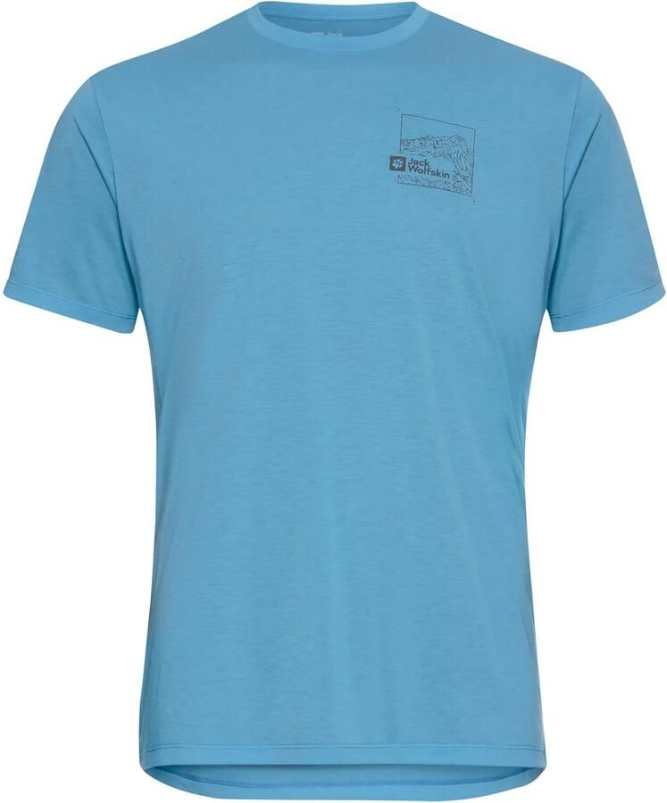 Jack Wolfskin Vonnan Graphic T-Shirt Men Functioneel shirt Heren XXXL peak trail sky blue PEAK TRAIL sky blue - Foto 3