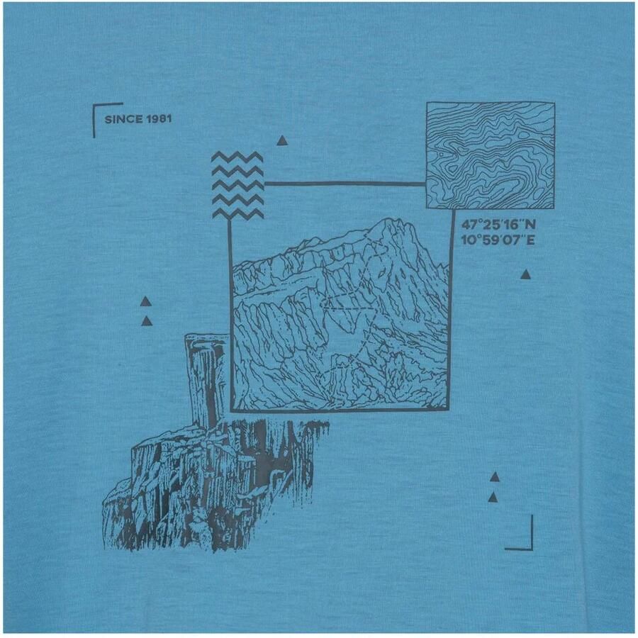 Jack Wolfskin Vonnan Graphic T-Shirt Men Functioneel shirt Heren XXXL peak trail sky blue PEAK TRAIL sky blue