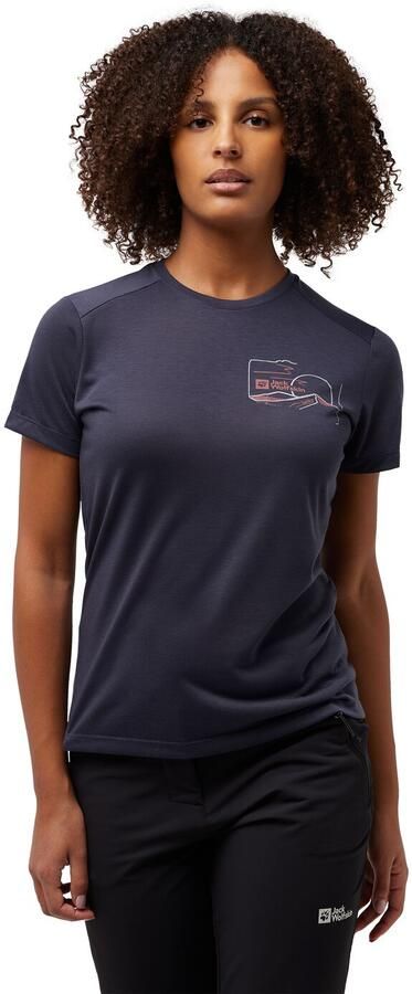 Jack Wolfskin Vonnan Graphic T-Shirt Women Functioneel shirt Dames 2XL graphite - Foto 6