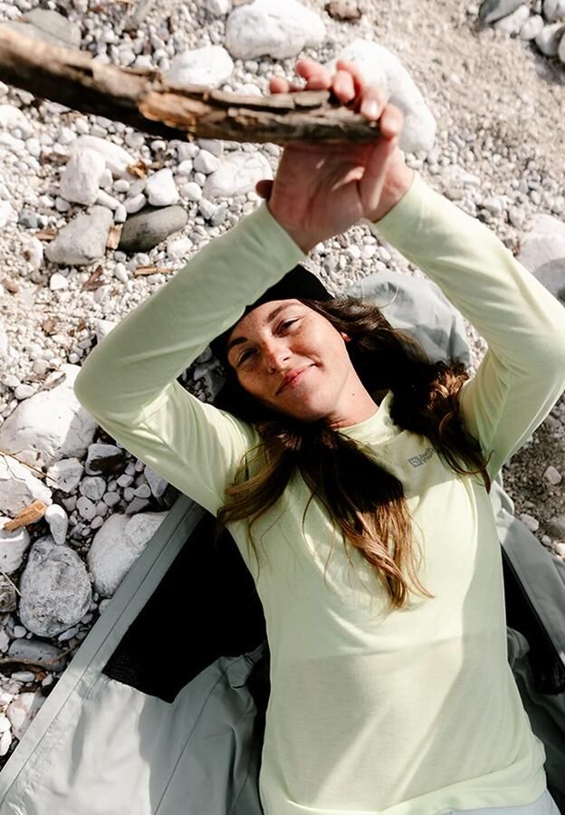Jack Wolfskin Vonnan LS T-Shirt Women Functioneel shirt met lange mouwen Dames XXL cool matcha cool matcha - Foto 2