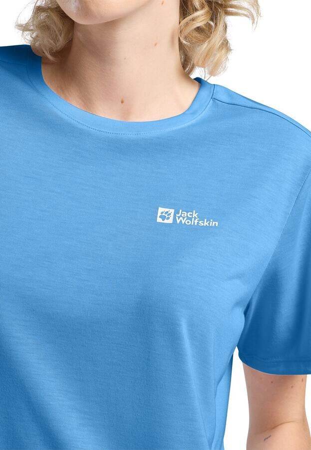 Jack Wolfskin Vonnan S|S T-Shirt Women Functioneel shirt Dames XXL mid blue mid blue - Foto 3
