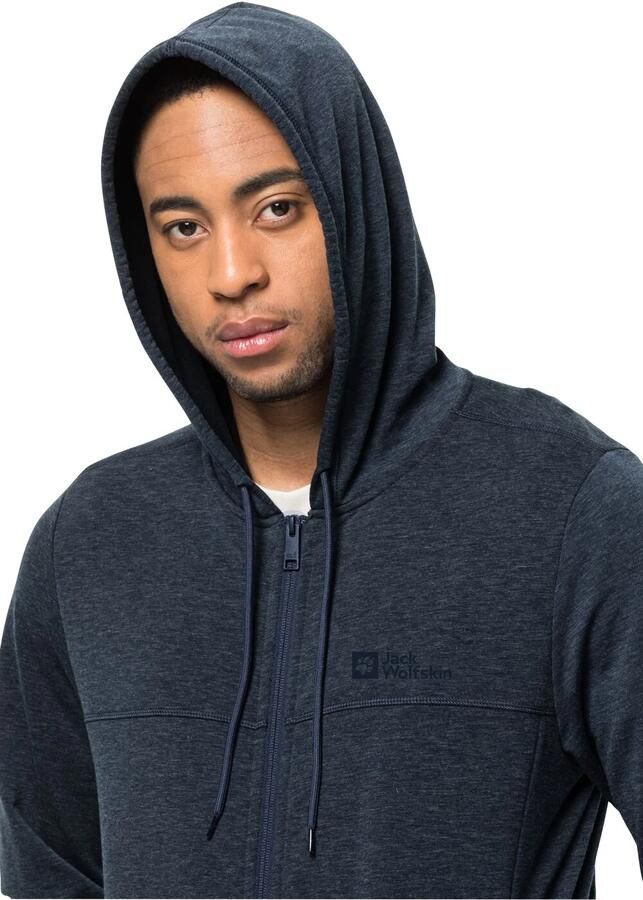 Jack Wolfskin Waldsee Hooded Jacket Men Fleece jack Heren XXL blue night blue - Foto 2