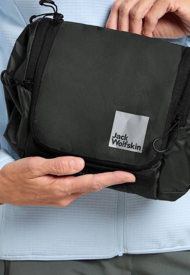 Jack Wolfskin Wandermood Washbag Toilettas om op te hangen One Size granite black granite black - Foto 6