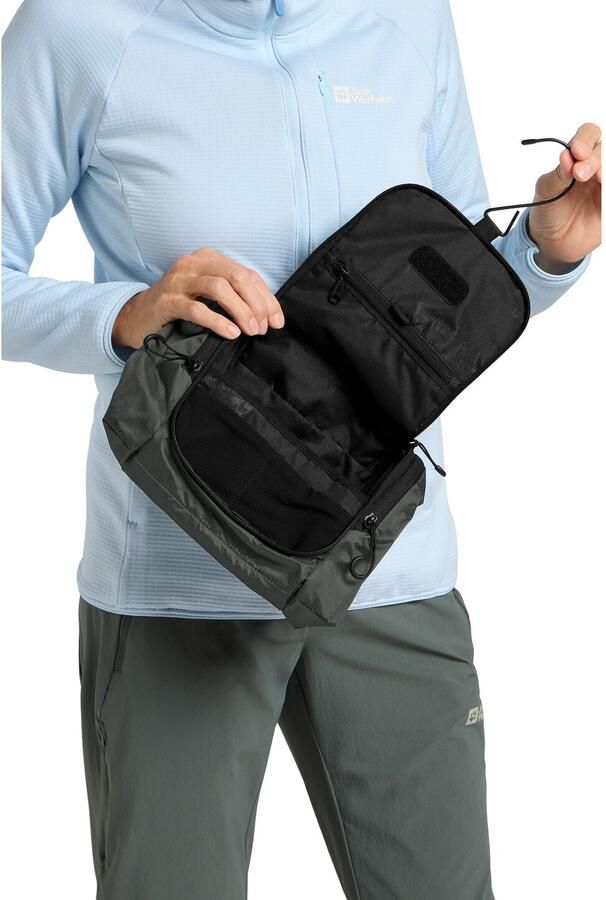Jack Wolfskin Wandermood Washbag Toilettas om op te hangen One Size granite black granite black - Foto 7
