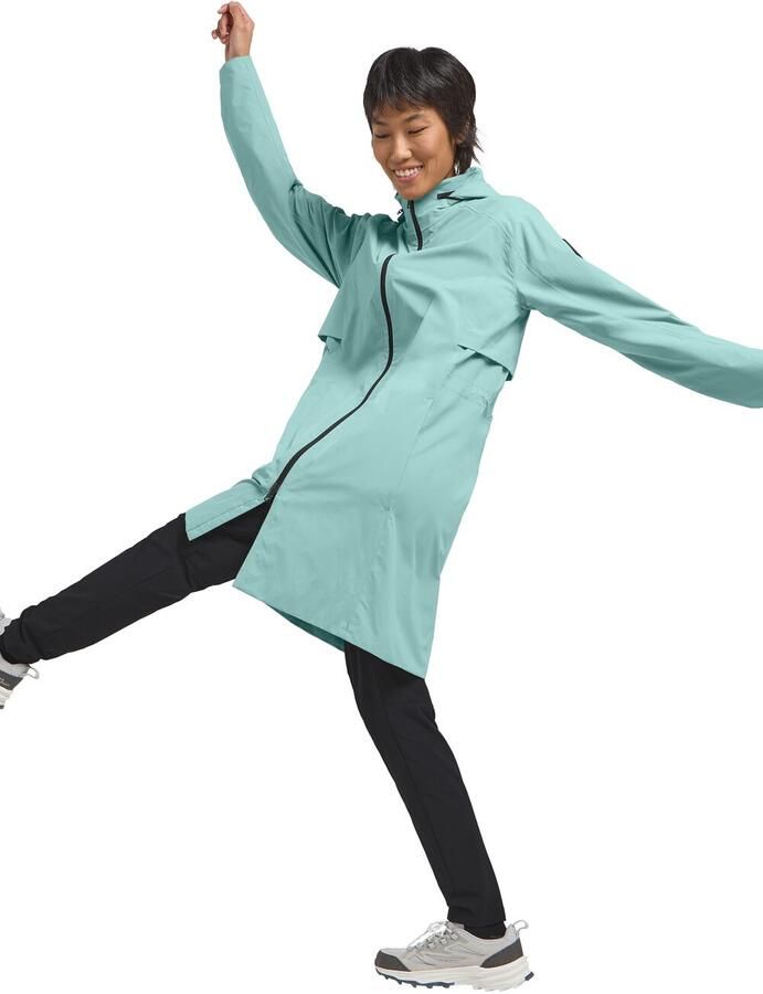 Jack Wolfskin Wellsee Coat Women Trenchcoat dames 2XL soft jade soft jade - Foto 2