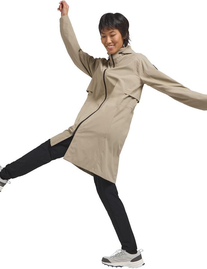 Jack Wolfskin Wellsee Coat Women Trenchcoat dames 2XL stone - Foto 2