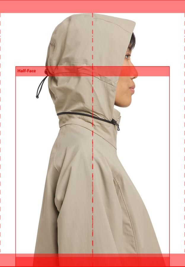 Jack Wolfskin Wellsee Coat Women Trenchcoat dames 2XL stone - Foto 3