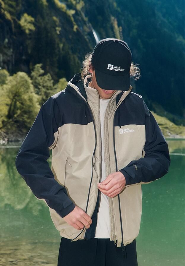 Jack Wolfskin Wild Places 3in1 Jacket Men Waterdicht 3-in-1 jack Heren XXXL linen - Foto 8