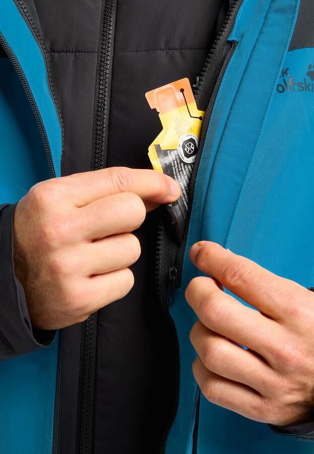 Jack Wolfskin Wild Places 3in1 Jacket Men Waterdicht 3-in-1 jack Heren XXXL aurora blue aurora blue - Foto 2