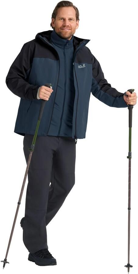 Jack Wolfskin Wild Places 3in1 Jacket Men Waterdicht 3-in-1 jack Heren XXXL midnight sky midnight sky - Foto 8