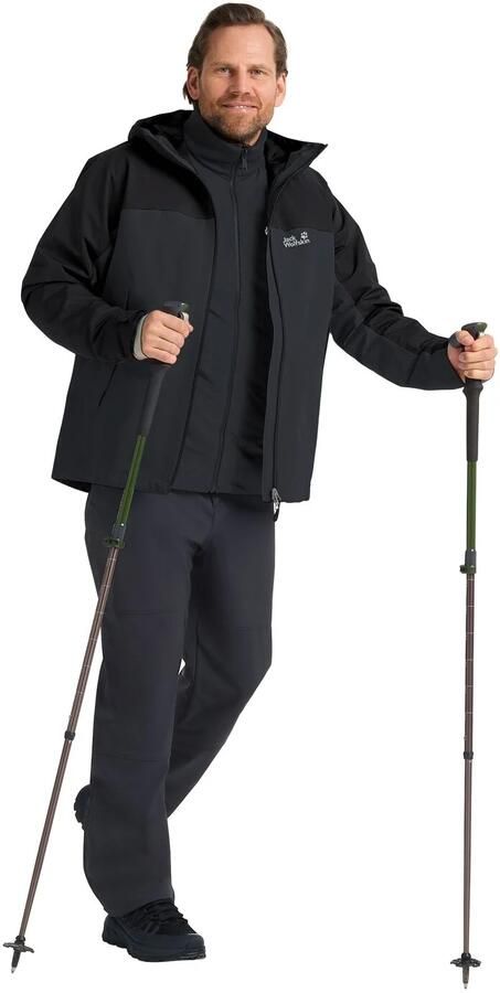 Jack Wolfskin Wild Places 3in1 Jacket Men Waterdicht 3-in-1 jack Heren XXXL phantom - Foto 7