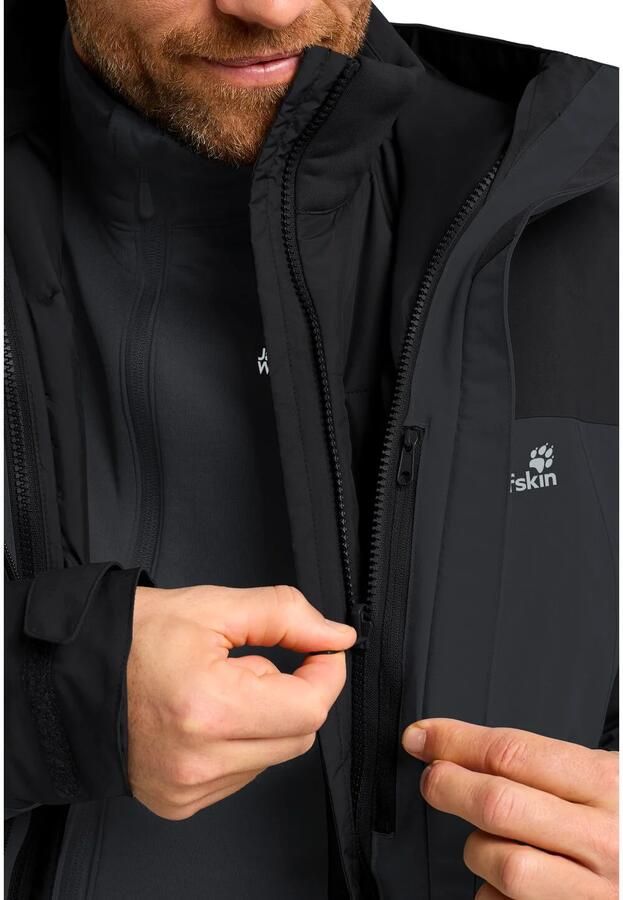 Jack Wolfskin Wild Places 3in1 Jacket Men Waterdicht 3-in-1 jack Heren XXXL phantom - Foto 2