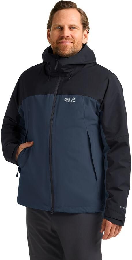 Jack Wolfskin Wild Places 3in1 Jacket Men Waterdicht 3-in-1 jack Heren XXXL midnight sky midnight sky - Foto 7