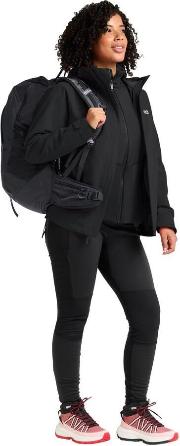 Jack Wolfskin Wild Places 3in1 Jacket Women Waterdicht 3-in-1 jack Dames XXL black - Foto 11