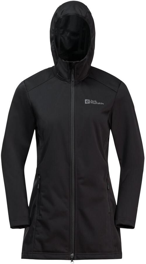 Jack Wolfskin Functioneel jack WINDHAIN COAT W in een eenvoudig ontwerp