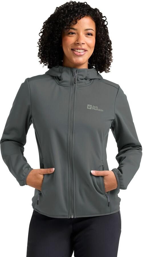 Jack Wolfskin Windhain Hoody Women Jack voor- en najaar Dames XXL slate green slate green - Foto 8