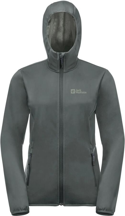 Jack Wolfskin Windhain Hoody Women Jack voor- en najaar Dames XXL slate green slate green - Foto 7