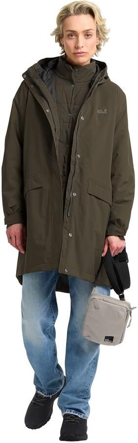 Jack Wolfskin Winterdune 3in1 Coat Women 3-in-1 jack Dames XXL obsidian moss obsidian moss - Foto 15