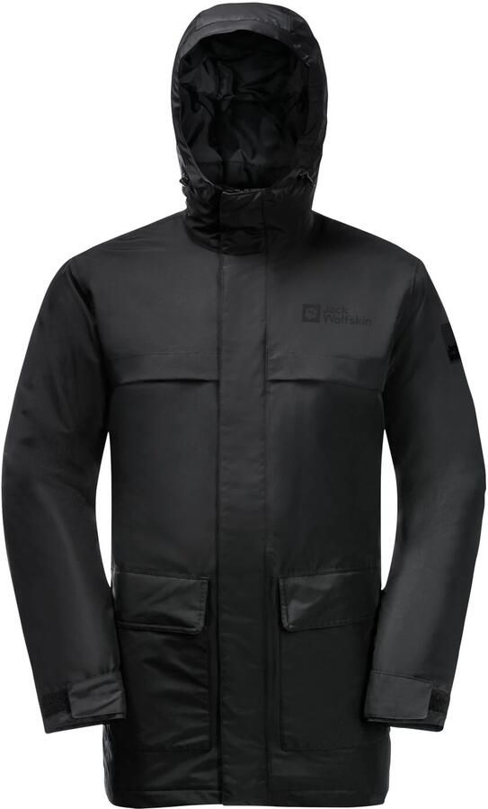 Jack Wolfskin Winterlager Parka Men Waterdichte winterjas Heren XXXL black