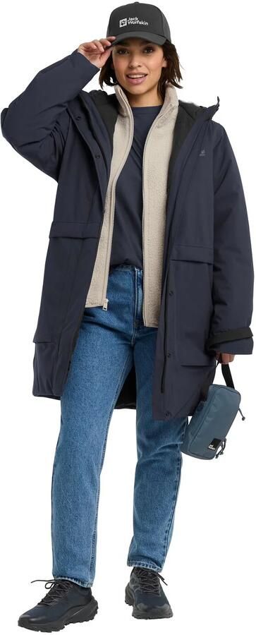Jack Wolfskin Wintertide Jacket Women Waterdichte lange jas dames XXL dark navy dark navy - Foto 10