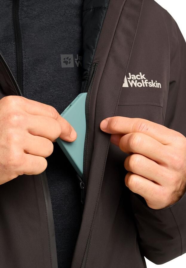 Jack Wolfskin Wisper Ins Jacket Men Waterdicht isolerend jack Heren XXXL peat - Foto 3