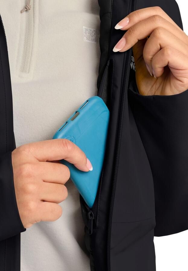 Jack Wolfskin Wisper Ins Jacket Women Waterdicht winterjack Dames XXL black - Foto 3