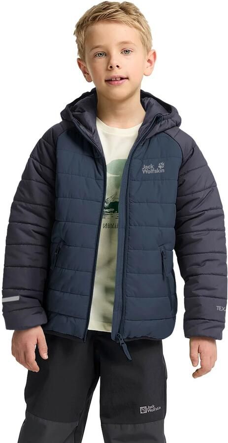 Jack Wolfskin gewatteerde jas Zenon donkerblauw Outdoor jas Polyester Capuchon - Foto 6