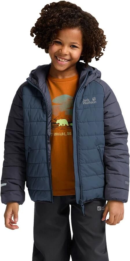 Jack Wolfskin gewatteerde jas Zenon donkerblauw Outdoor jas Polyester Capuchon - Foto 7