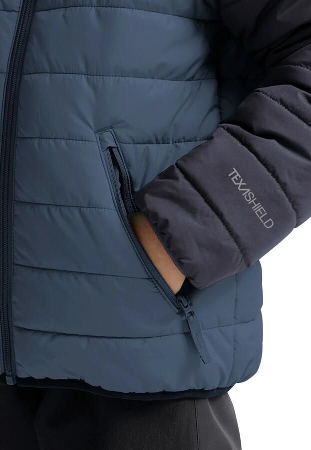 Jack Wolfskin gewatteerde jas Zenon donkerblauw Outdoor jas Polyester Capuchon - Foto 4