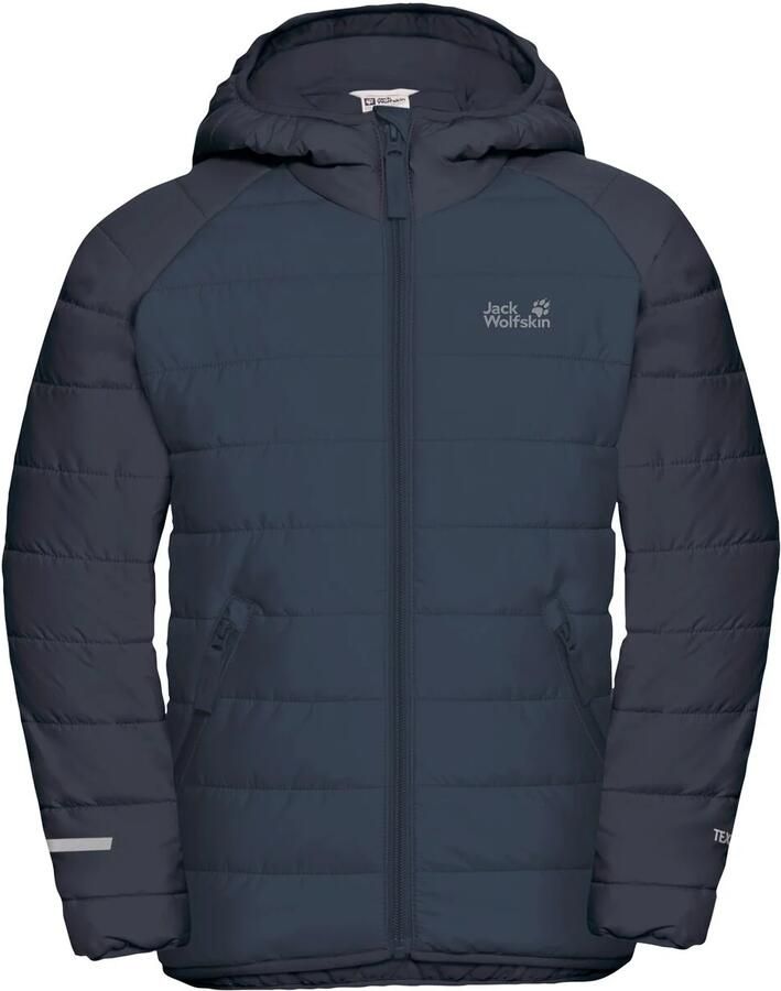 Jack Wolfskin gewatteerde jas Zenon donkerblauw Outdoor jas Polyester Capuchon - Foto 2