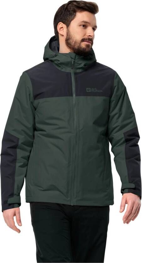 Jack Wolfskin Jasper Ins Jacket Men Waterdicht winterjack Heren L black olive black olive