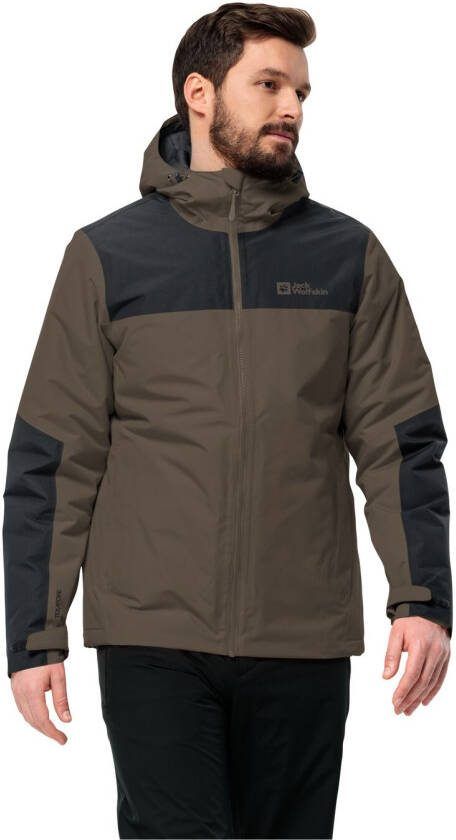 Jack Wolfskin Jasper Ins Jacket Men Waterdicht winterjack Heren XL cold coffee cold coffee
