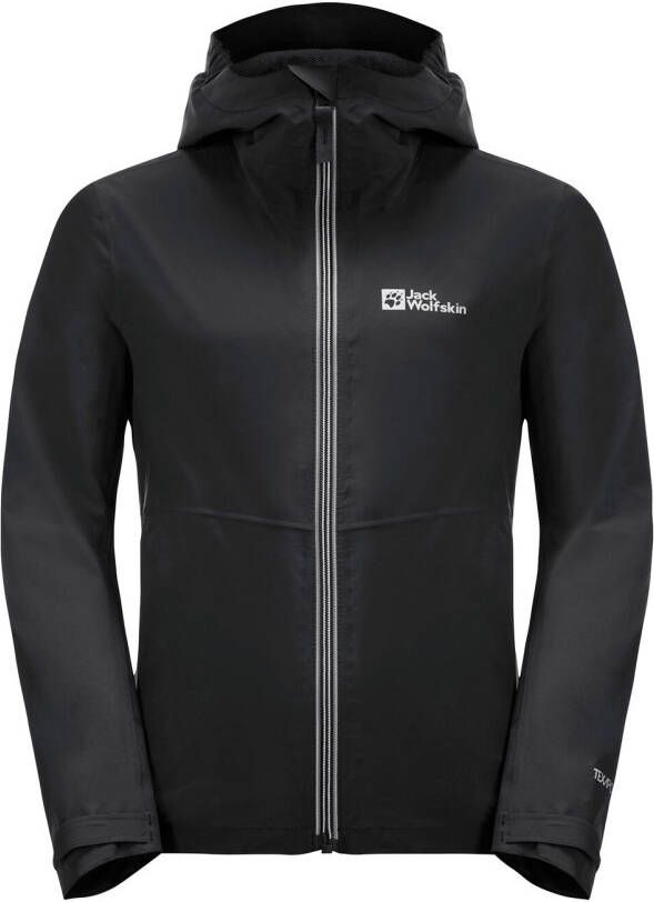 Jack Wolfskin JWP Shell Kids Regenjack Kinderen 104 zwart black