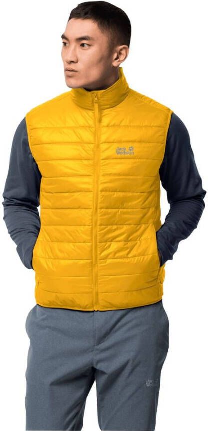 Jack Wolfskin JWP Vest Men Donzen bodywarmer Heren S bruin burly yellow XT