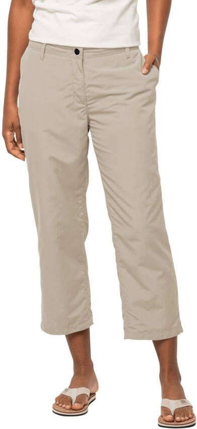 Jack Wolfskin Kalahari 7 8 Pants Women Lange broek Dames 44 white pepper white pepper