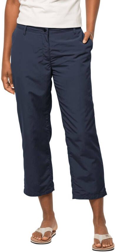 Jack Wolfskin Kalahari 7 8 Pants Women Lange broek Dames 46 blue night blue