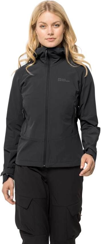 Jack Wolfskin Kammweg Jacket Women Trekking-softshelljack Dames XXL black