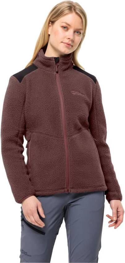 Jack Wolfskin Kammweg Pile FZ Women Trekking-fleecejack Dames XS dark maroon dark maroon