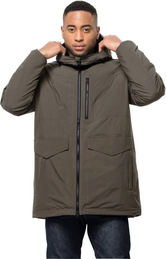 Jack Wolfskin Koenigsbau Parka Men Waterdichte winterjas Heren 3XL cold coffee cold coffee