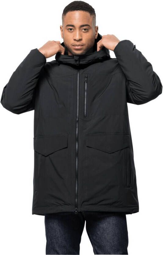 Jack Wolfskin Koenigsbau Parka Men Waterdichte winterjas Heren 3XL zwart black