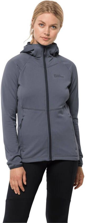 Jack Wolfskin Kolbenberg Hooded FZ Women Fleece jack Dames XXL dolphin