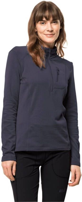 Jack Wolfskin Kolbenberg HZ Women Fleece trui Dames XL graphite