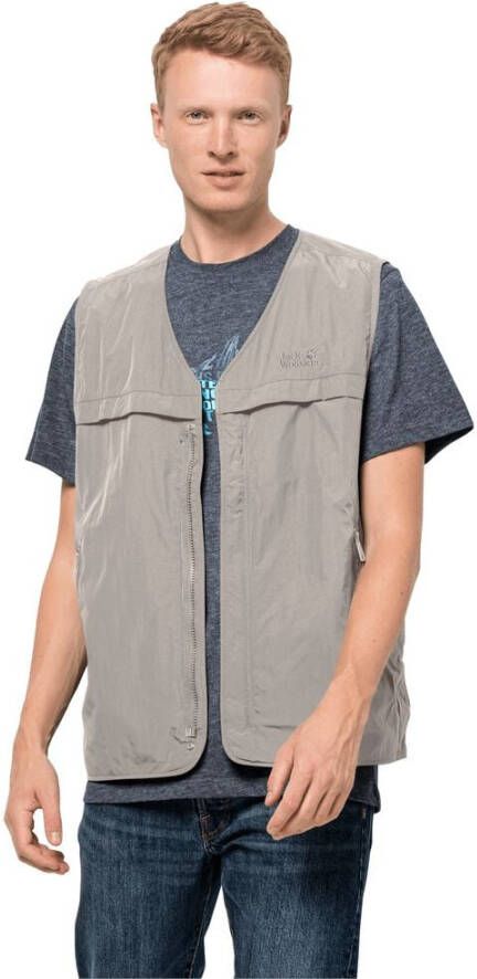 Jack Wolfskin Lightsome Vest Men Outdoor-bodywarmer Heren XXL grijs ash grey