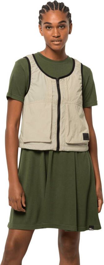 Jack Wolfskin Lightsome Wander Vest Women Outdoor-bodywarmer Dames XS white pepper white pepper