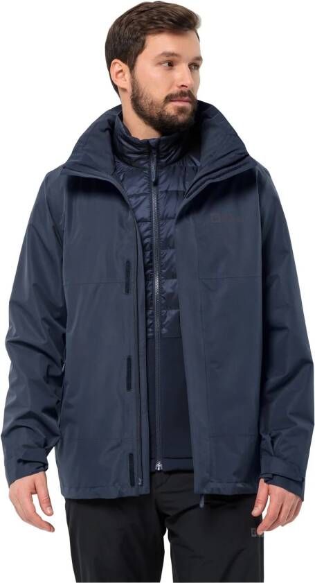 Jack Wolfskin Luntal 3in1 Jacket Men L blue night blue