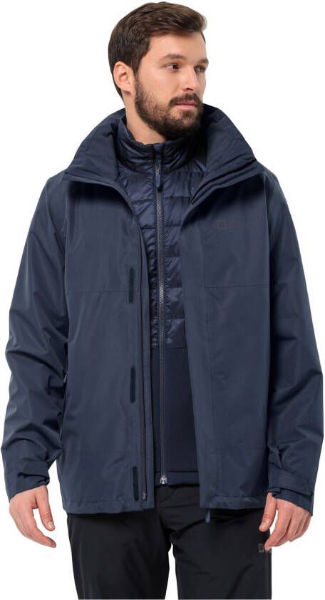 Jack Wolfskin Luntal 3in1 Jacket Men 3in1 jack Heren XXL blue night blue - Foto 7