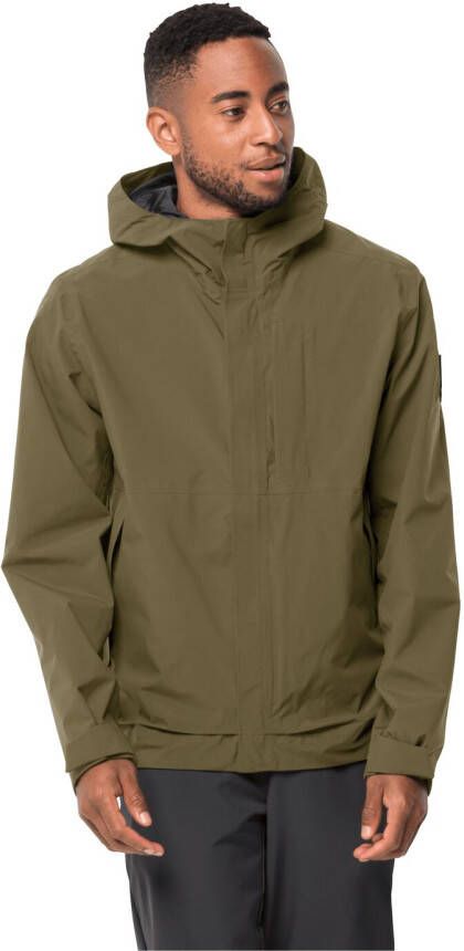 Jack Wolfskin Mainkai Jacket Men Regenjack Heren XXL grey olive grey olive